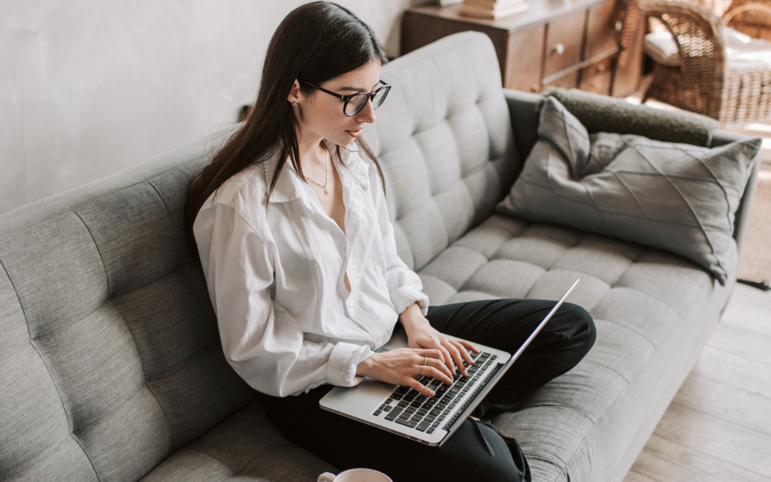 Woman reading an online article about how "New research reveals that abortion pill complications are much more common than originally reported by the FDA."