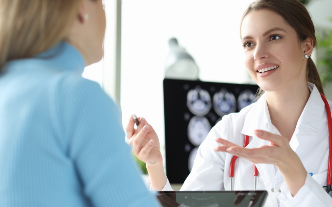 Woman discussing with a medical professional "Different Types of Abortion: Procedures, Risks, and More"